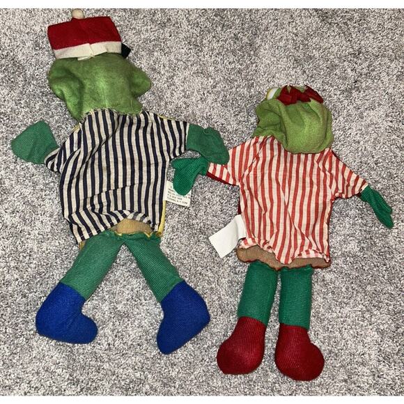 FREDDIE FRIEDA Frogs Hand Puppets NEW ZOO REVIEW 1980 Joytimes VINTAGE 70's TV - Picture 9 of 12